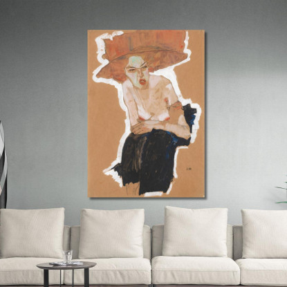 La Maliziosa Egon Schiele esh43 quadro stampato su tela