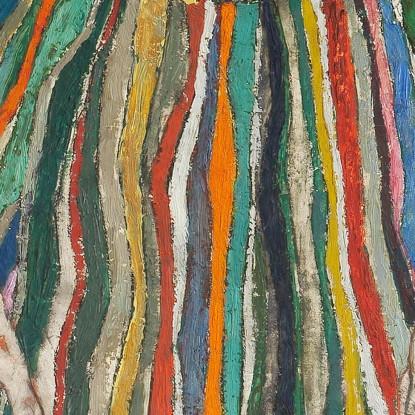 Egon Schiele - Ritratto Di Edith La Moglie Dell'Artista Egon Schiele esh47 quadro stampato su tela