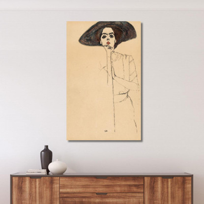 Ritratto Femminile Ii Egon Schiele esh57 quadro stampato su tela