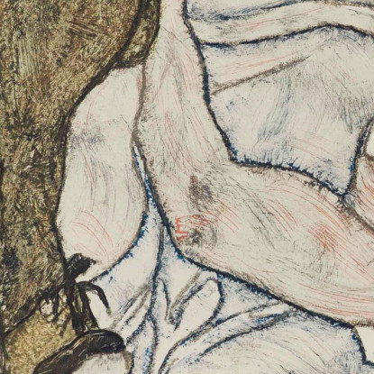 Disegni A Mano Egon Schiele esh62 quadro stampato su tela