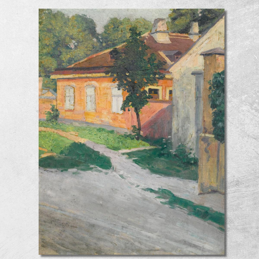 Casa A Hütteldorf Egon Schiele esh63 quadro stampato su tela Casa A Hütteldorf Egon Schiele esh63 quadro stampato su tela