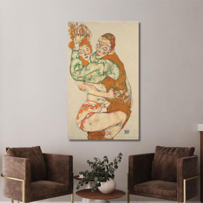 Atto D’Amore Egon Schiele esh89 quadro stampato su tela