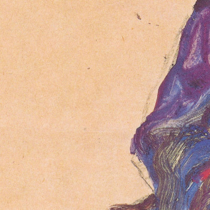 Max Kahrer Di Profilo Egon Schiele esh94 quadro stampato su tela