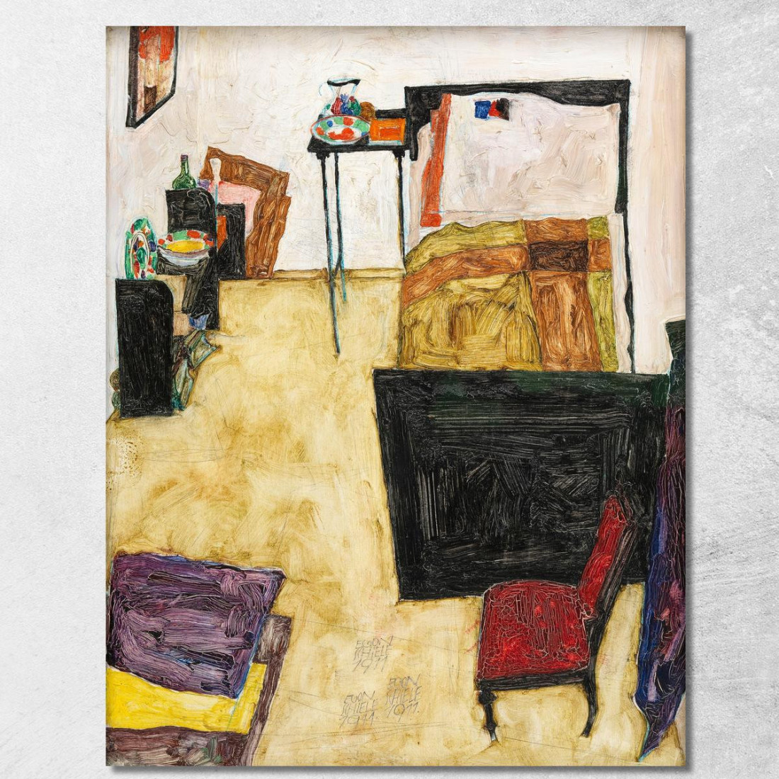 Il Mio Soggiorno La Stanza Dell’Artista A Neulengbach Egon Schiele esh95 quadro stampato su tela Il Mio Soggiorno La Stanza Dell’Artista A Neulengbach Egon Schiele esh95 quadro stampato su tela