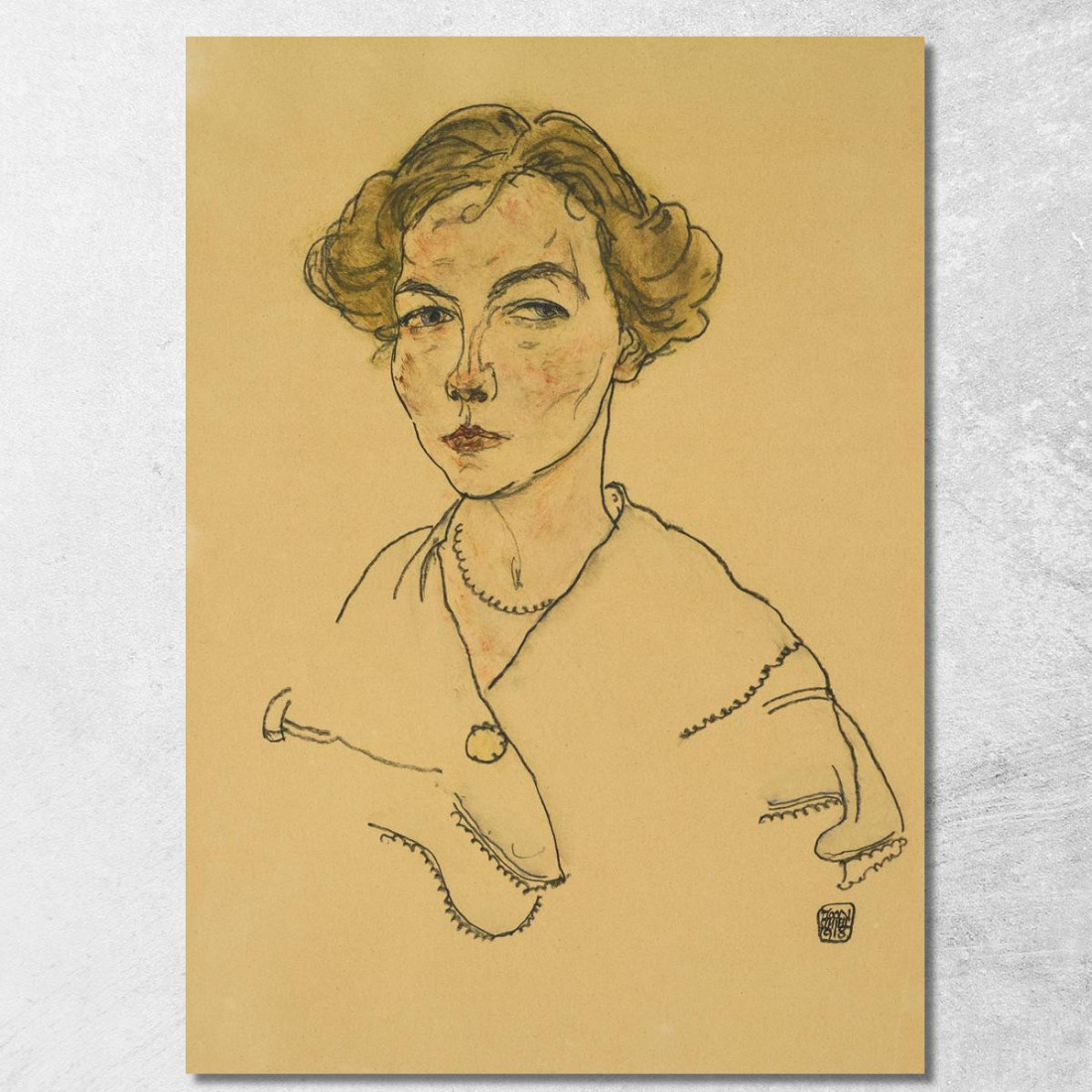 Ritratto Di Una Donna Lilly Steiner Egon Schiele esh117 quadro stampato su tela