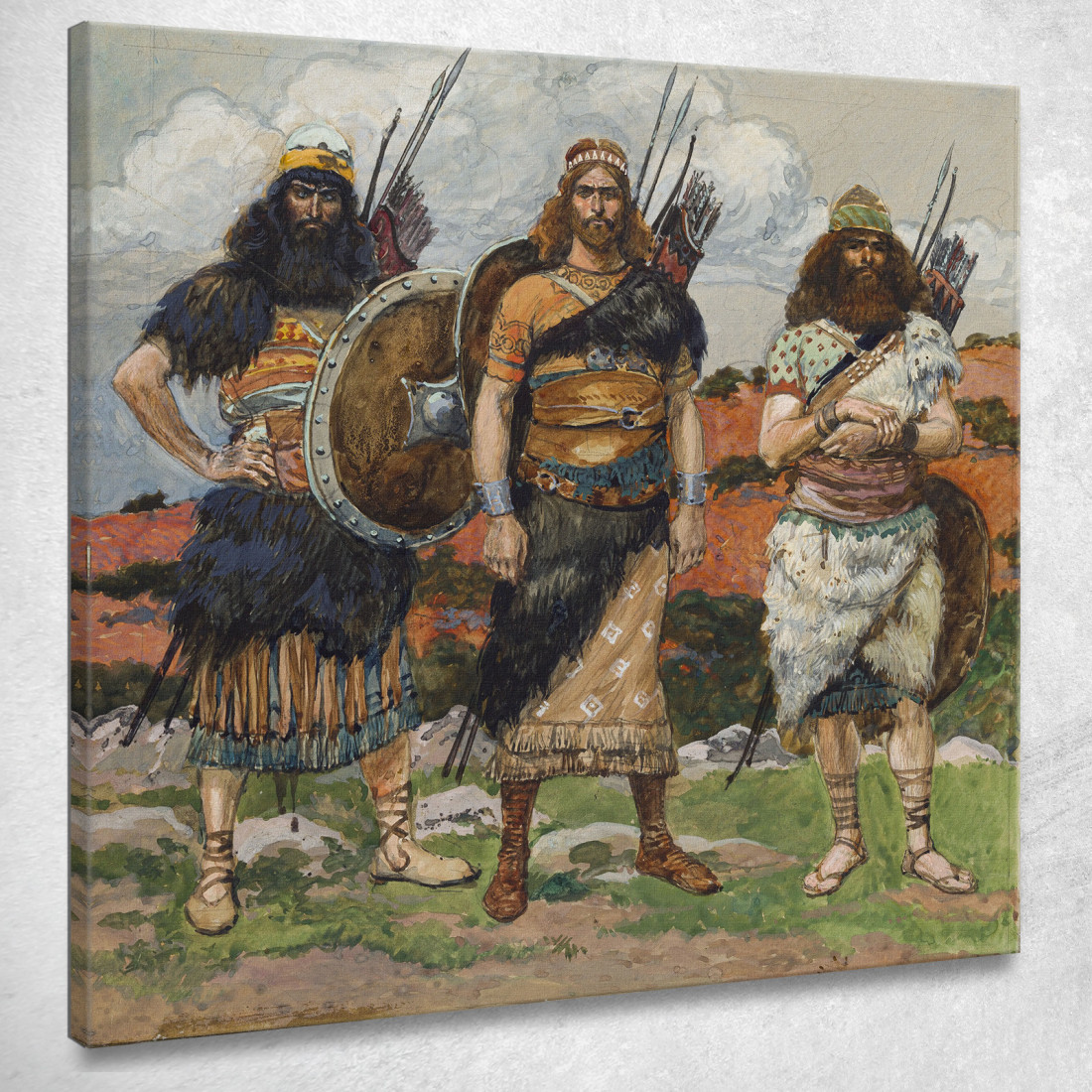 Tre Dei Capitani Di David James Tissot jts149 quadro stampato su tela Tre Dei Capitani Di David James Tissot jts149 quadro stampato su tela