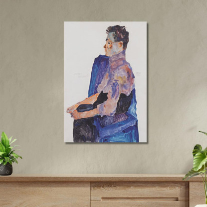 Ritratto Di Anton Peschka Egon Schiele esh119 quadro stampato su tela