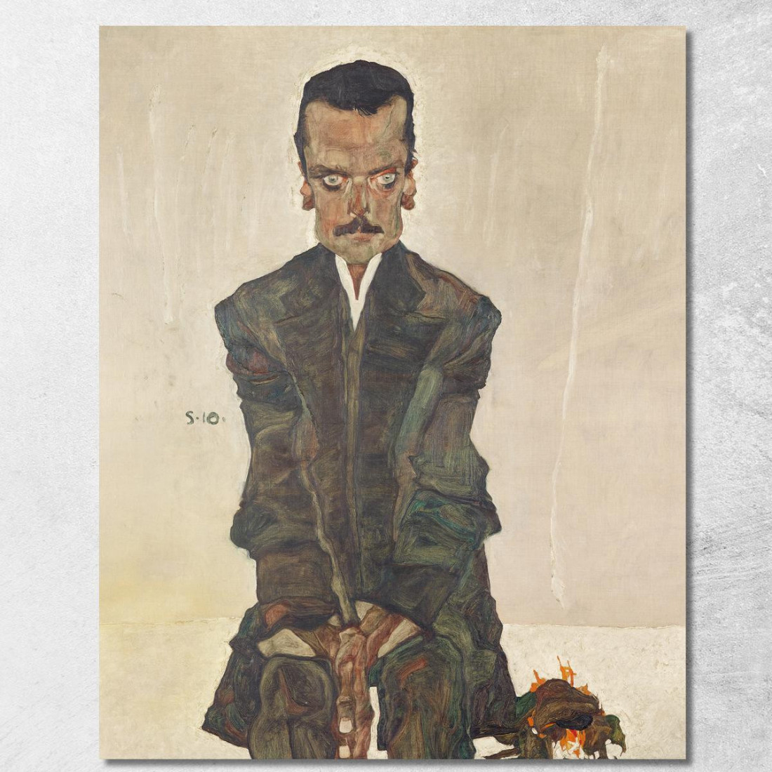 Ritratto Di Eduard Kosmack Egon Schiele esh122 quadro stampato su tela Ritratto Di Eduard Kosmack Egon Schiele esh122 quadro stampato su tela