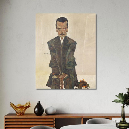 Ritratto Di Eduard Kosmack Egon Schiele esh122 quadro stampato su tela