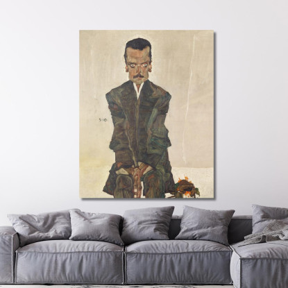 Ritratto Di Eduard Kosmack Egon Schiele esh122 quadro stampato su tela