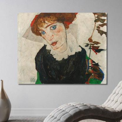 Ritratto Di Wally Neuzil Egon Schiele esh127 quadro stampato su tela