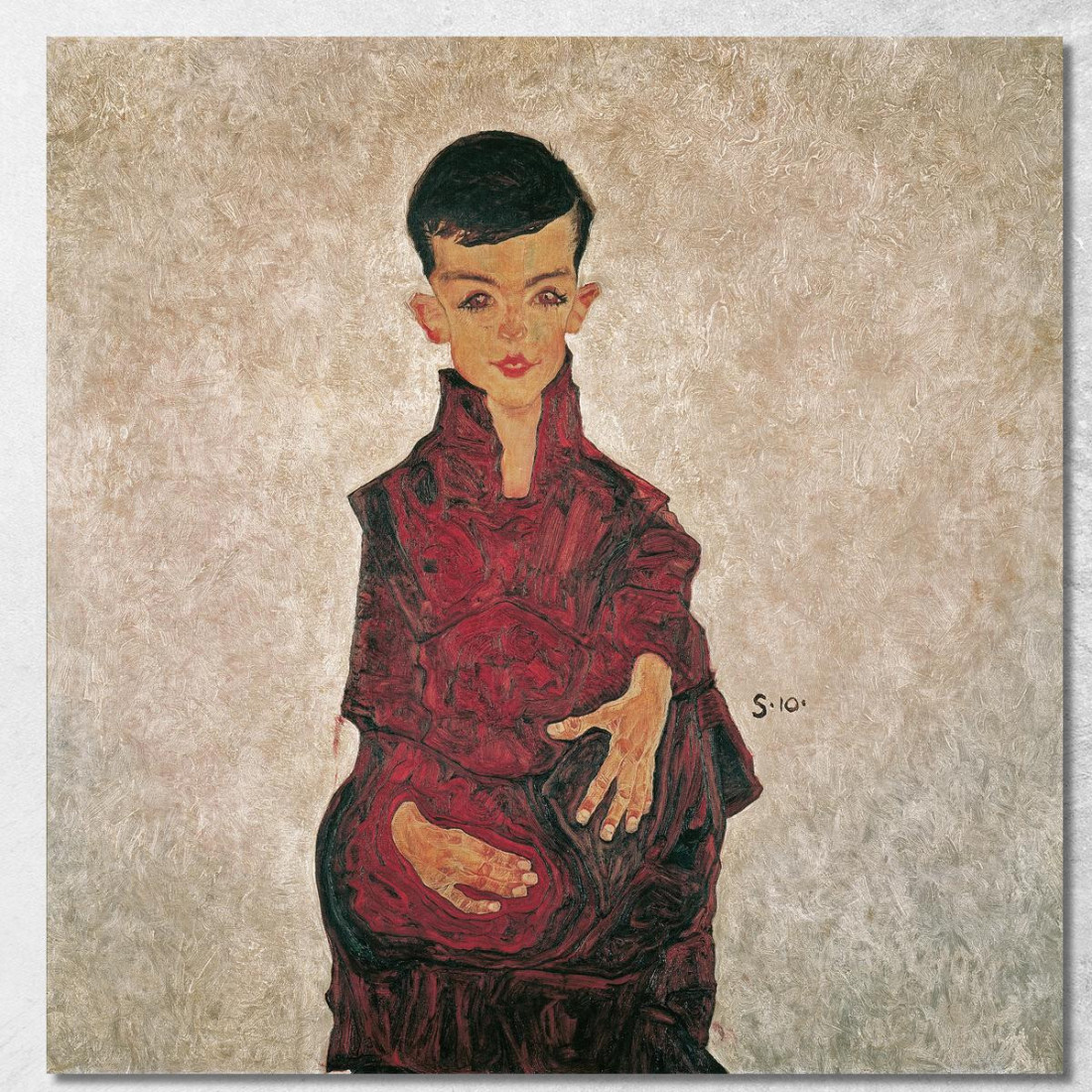 Ragazzo Reiner Ritratto Di Herbert Reiner Egon Schiele esh137 quadro stampato su tela Ragazzo Reiner Ritratto Di Herbert Reiner Egon Schiele esh137 quadro stampato su tela