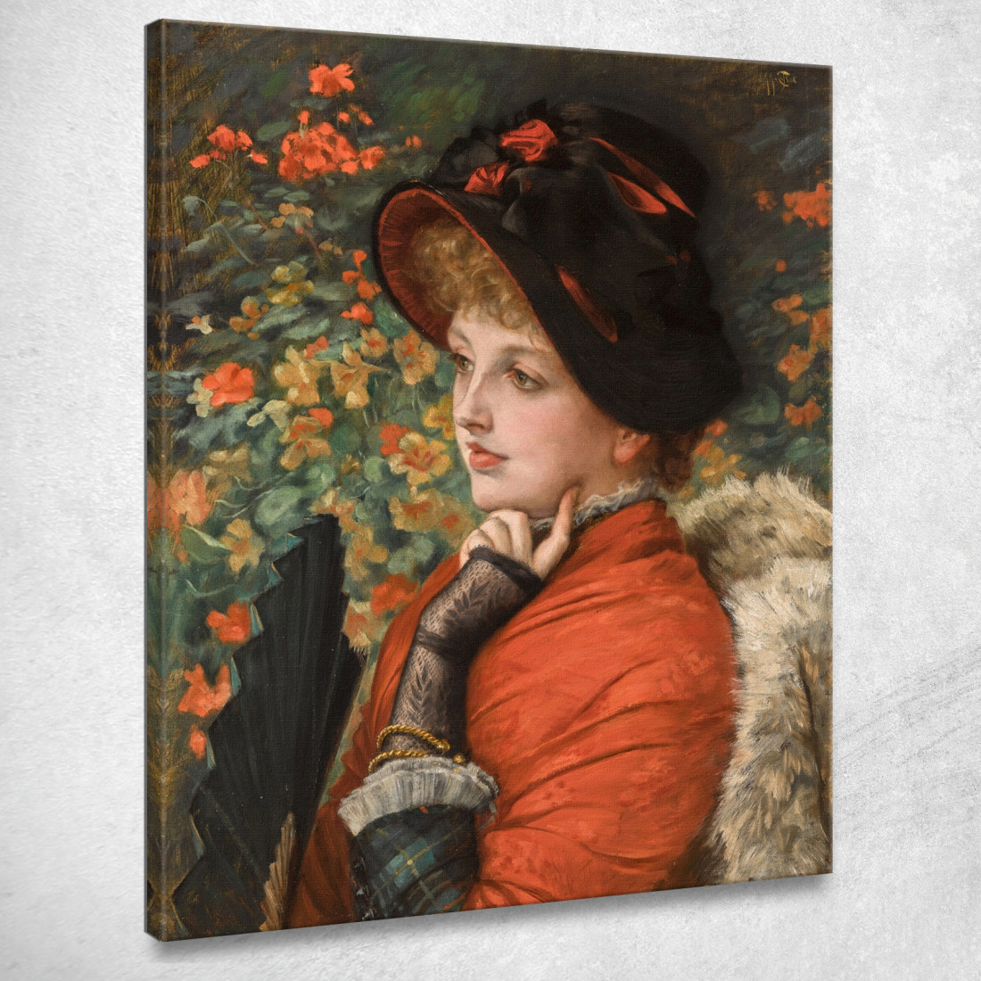 Tipo Di Bellezza Ritratto Della Signora Kathleen Newton James Tissot jts152 quadro stampato su tela Tipo Di Bellezza Ritratto Della Signora Kathleen Newton James Tissot jts152 quadro stampato su tela