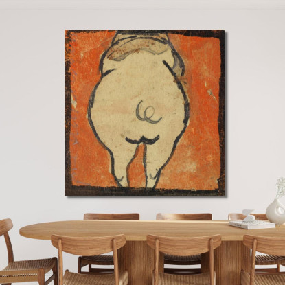 Maiale Visto Da Dietro Egon Schiele esh144 quadro stampato su tela