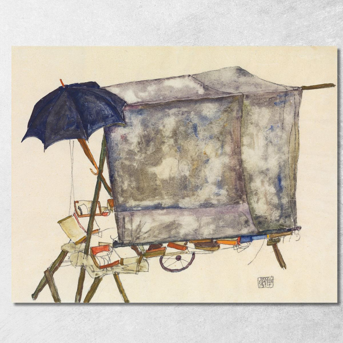 Carretto Da Strada Egon Schiele esh186 quadro stampato su tela Carretto Da Strada Egon Schiele esh186 quadro stampato su tela