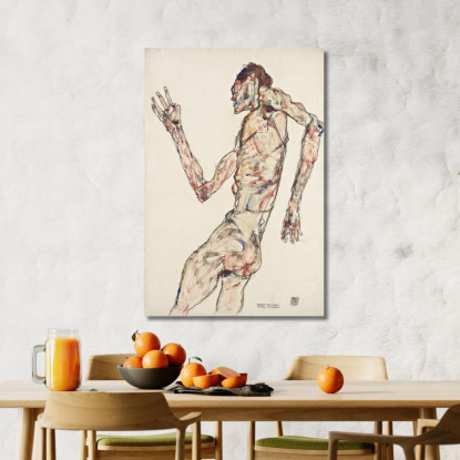 La Danzatrice Egon Schiele esh191 quadro stampato su tela