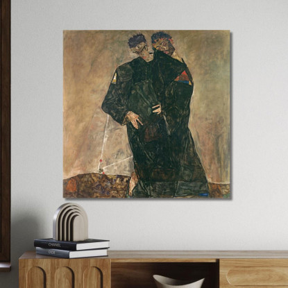 Gli Eremiti Egon Schiele esh193 quadro stampato su tela