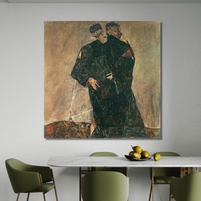 Gli Eremiti Egon Schiele esh193 quadro stampato su tela