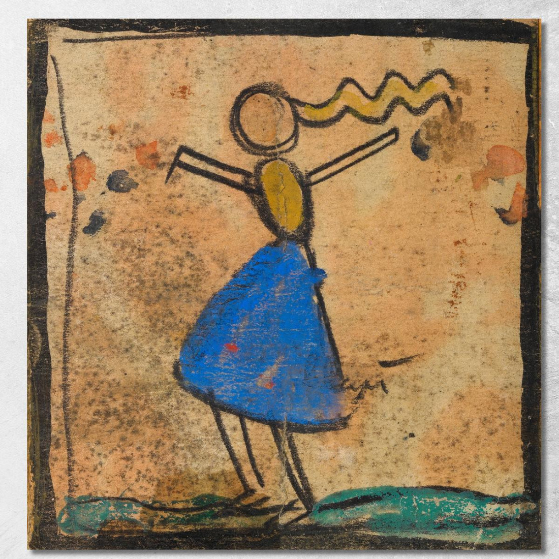Ballerina Con Gonna Blu Egon Schiele esh199 quadro stampato su tela Ballerina Con Gonna Blu Egon Schiele esh199 quadro stampato su tela