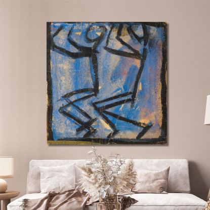 Due Omino Egon Schiele esh209 quadro stampato su tela