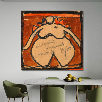 Nudo Femminile Prosperoso Egon Schiele esh210 quadro stampato su tela