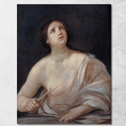 Lucrezia Guido Reni grn17 quadro stampato su tela