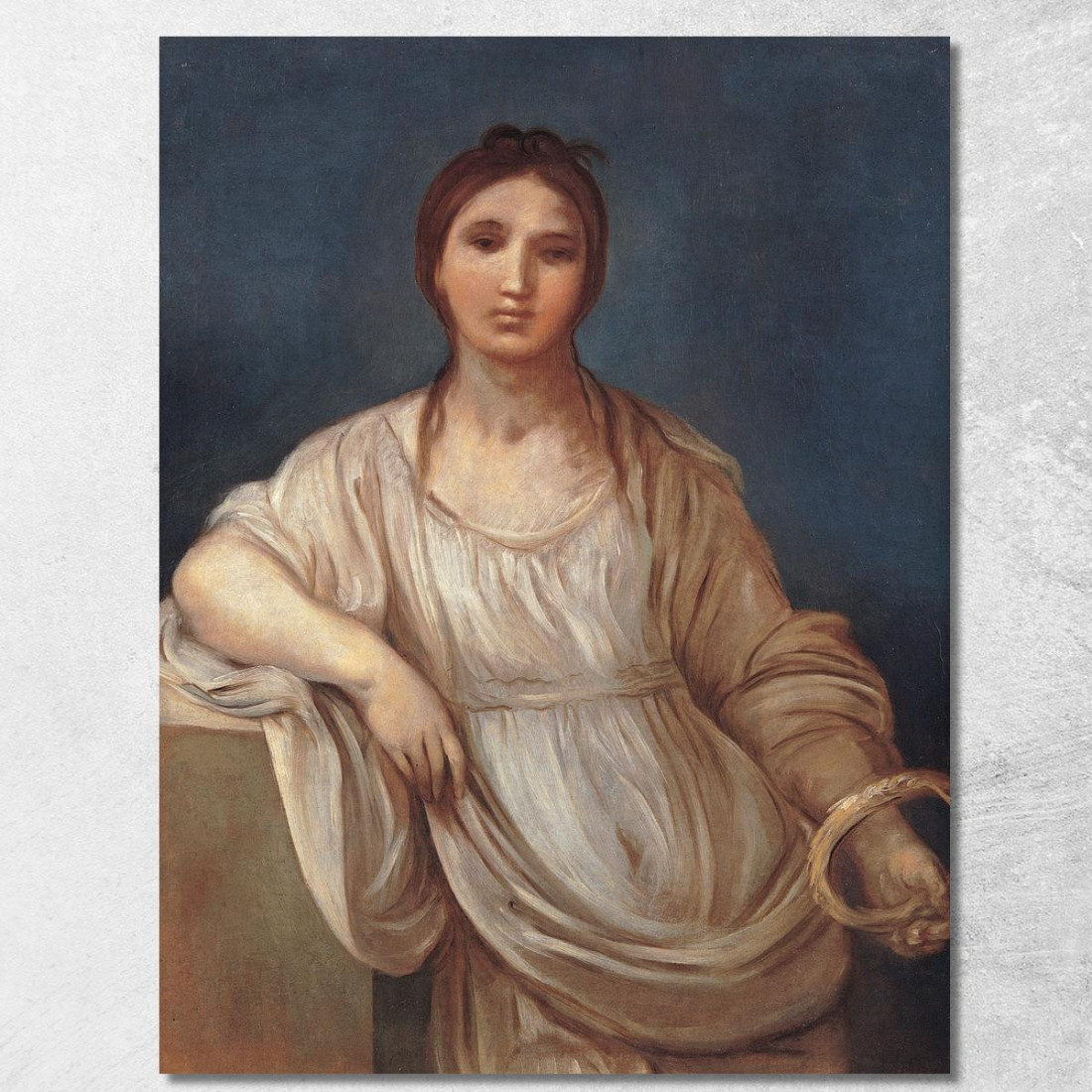 Ritratto Di Fanciulla Con Una Corona Guido Reni grn27 quadro stampato su tela Ritratto Di Fanciulla Con Una Corona Guido Reni grn27 quadro stampato su tela