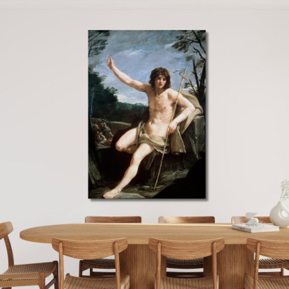 San Giovanni Battista Nel Deserto Guido Reni grn36 quadro stampato su tela