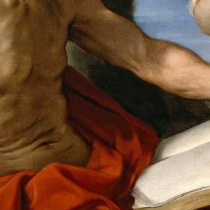 L'Angelo Appare A San Girolamo Guido Reni grn37 quadro stampato su tela