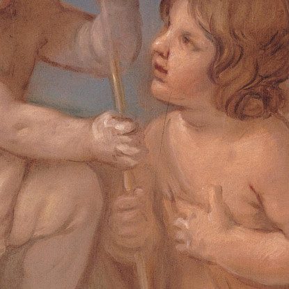 Il Bambino Gesù E San Giovanni Guido Reni grn43 quadro stampato su tela