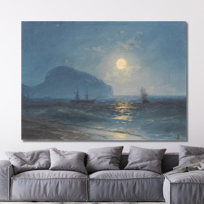 Chiaro Di Luna 2 Ivan Konstantinovich Aivazovsky ika14 quadro stampato su tela