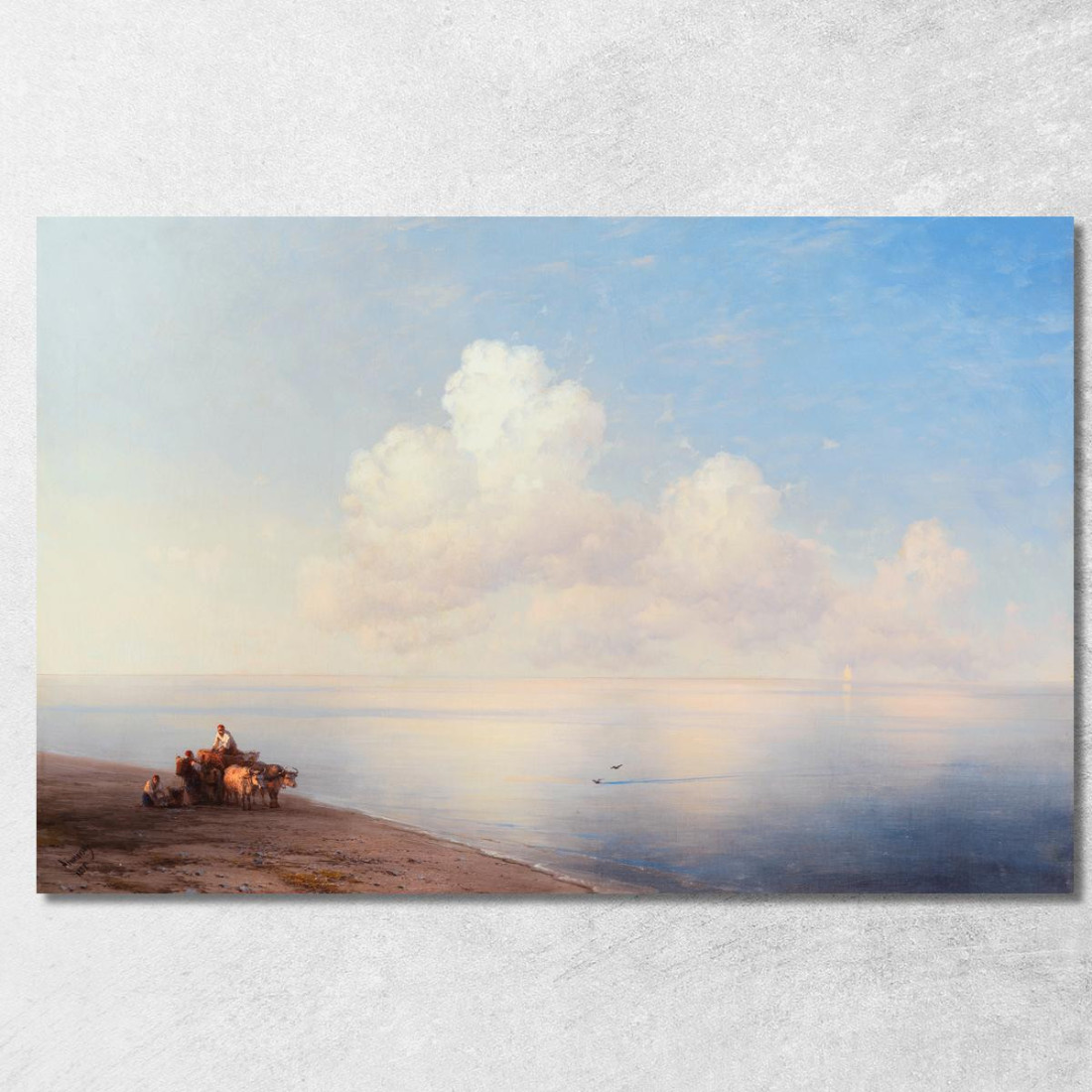 Mare Calmo Ivan Konstantinovich Aivazovsky ika21 quadro stampato su tela Mare Calmo Ivan Konstantinovich Aivazovsky ika21 quadro stampato su tela
