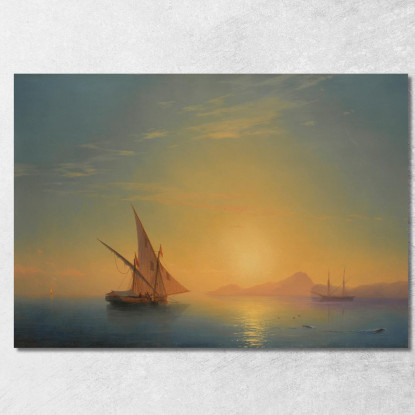 Tramonto Su Ischia Ivan Konstantinovich Aivazovsky ika38 quadro stampato su tela