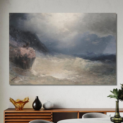 Il Sopravvissuto Ivan Konstantinovich Aivazovsky ika48 quadro stampato su tela