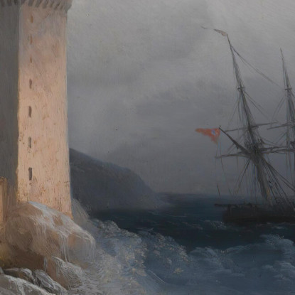 Veduta Della Costiera Amalfitana Ivan Konstantinovich Aivazovsky ika53 quadro stampato su tela