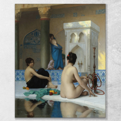 Dopo Il Bagno Jean-Léon Gérôme jlg7 quadro stampato su tela