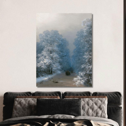 Paesaggio Invernale Ivan Konstantinovich Aivazovsky ika56 quadro stampato su tela
