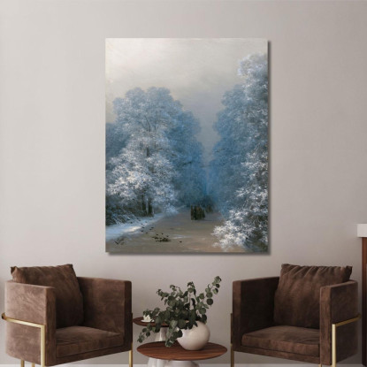 Paesaggio Invernale Ivan Konstantinovich Aivazovsky ika56 quadro stampato su tela