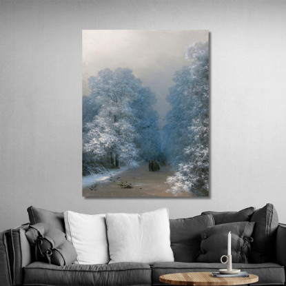 Paesaggio Invernale Ivan Konstantinovich Aivazovsky ika56 quadro stampato su tela