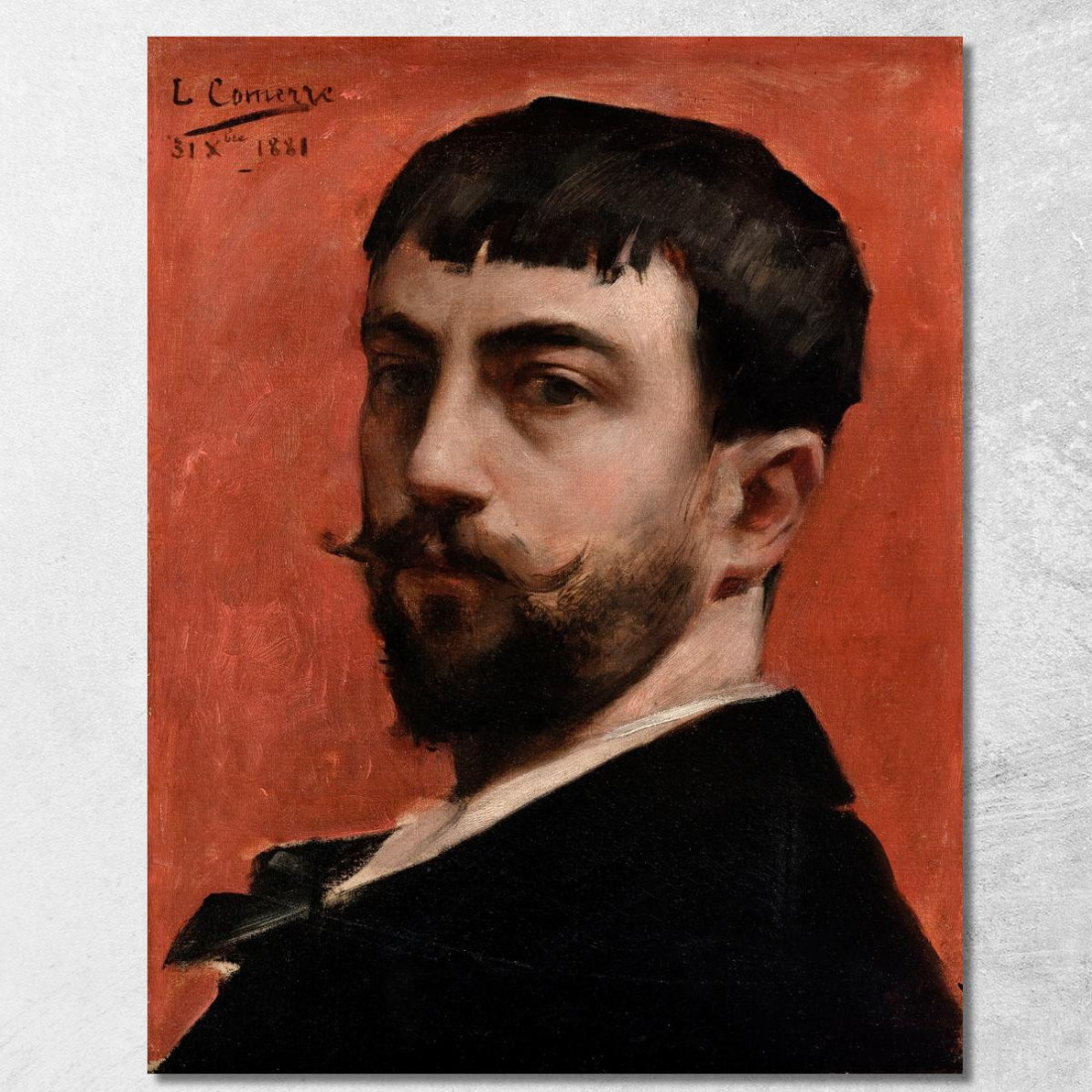 Autoritratto Léon François Comerre lfc4 quadro stampato su tela Autoritratto Léon François Comerre lfc4 quadro stampato su tela