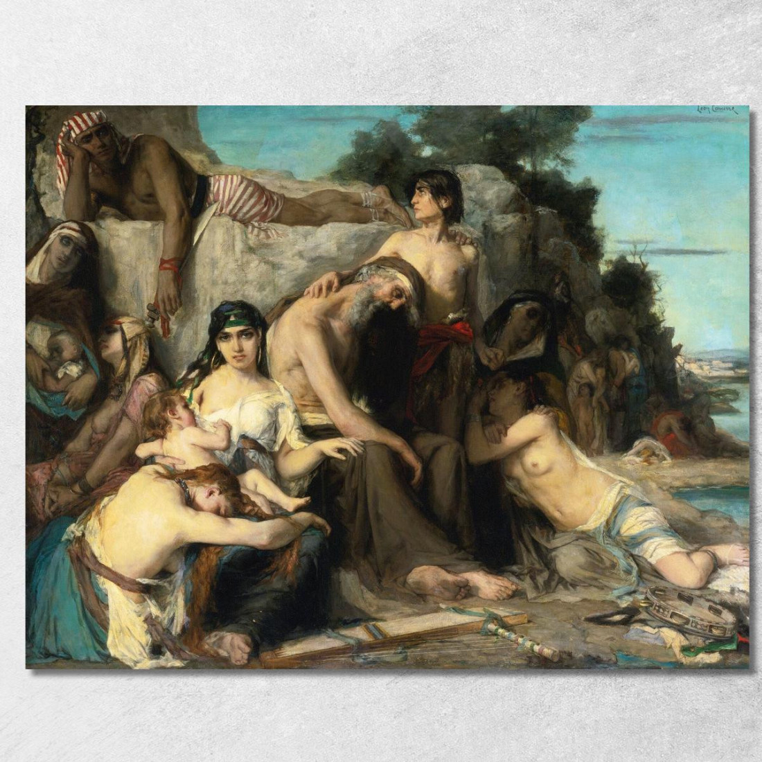La Cattività Degli Ebrei A Babilonia Léon François Comerre lfc28 quadro stampato su tela La Cattività Degli Ebrei A Babilonia Léon François Comerre lfc28 quadro stampato su tela