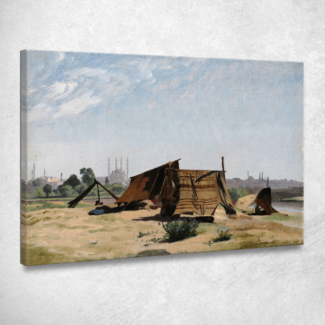 Un Accampamento Davanti A Costantinopoli Jean-Léon Gérôme jlg11 quadro stampato su tela Un Accampamento Davanti A Costantinopoli Jean-Léon Gérôme jlg11 quadro stampato su tela
