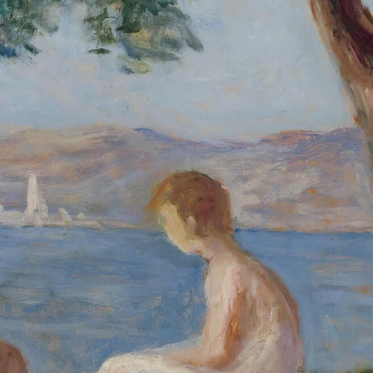 Bagnanti A St. Tropez Maximilien Luce mlc4 quadro stampato su tela