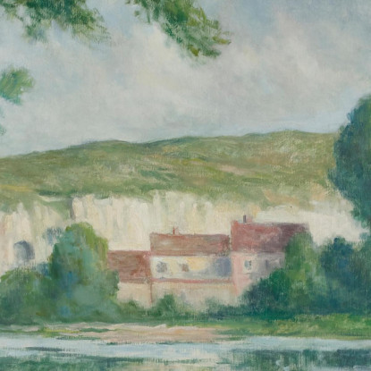Riva Della Senna Maximilien Luce mlc10 quadro stampato su tela