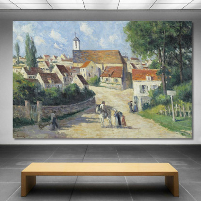 Guernes La Strada Del Villaggio Maximilien Luce mlc23 quadro stampato su tela