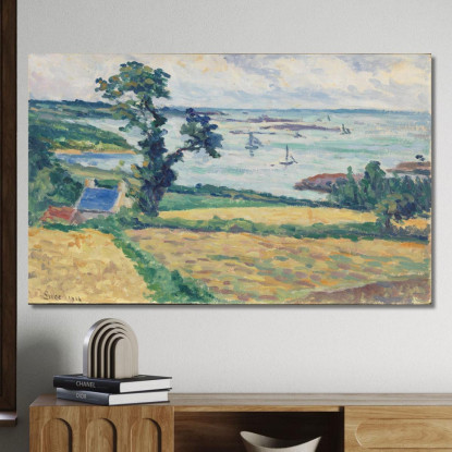 Paesaggio Maximilien Luce mlc37 quadro stampato su tela