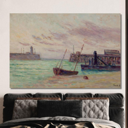 L’Ingresso Del Porto Maximilien Luce mlc40 quadro stampato su tela
