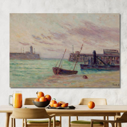 L’Ingresso Del Porto Maximilien Luce mlc40 quadro stampato su tela
