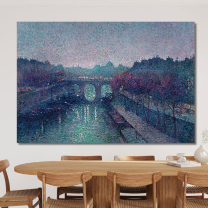 Il Pont-Neuf La Senna Petit Bras Maximilien Luce mlc44 quadro stampato su tela