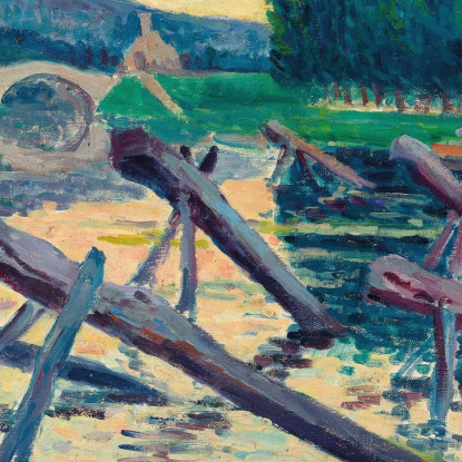 I Cavalletti Sulla Cure Maximilien Luce mlc59 quadro stampato su tela